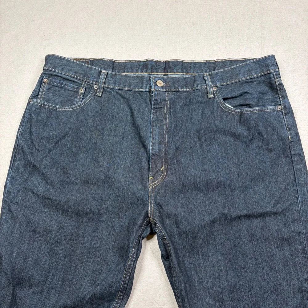 Levis 559‎ Relaxed Straight Jeans Mens 46x32 Dark Wash Indigo Denim